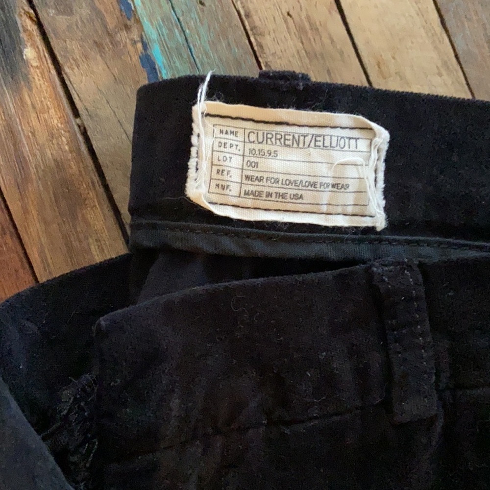 CURRENT/ELLIOTT Velvet Skinny Tuxedo Pants - Picture 3 of 6